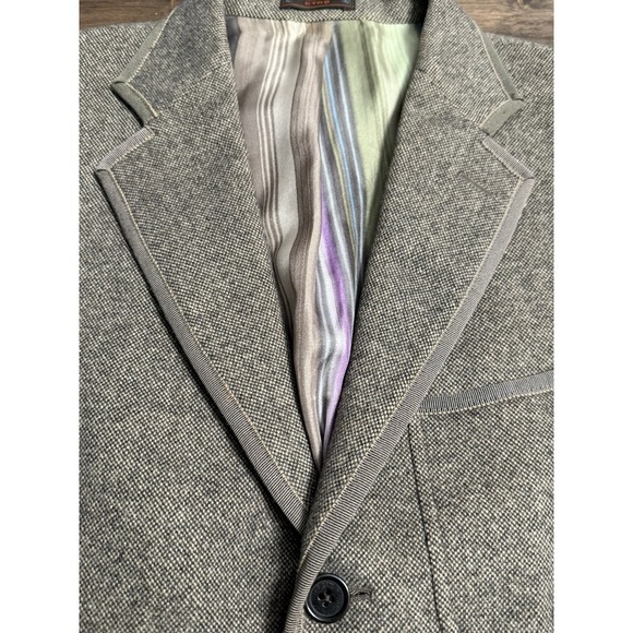 Etro Milano Men’s Briseide Blazer Jacket Brown Angora Cashmere Lana Sz 50 - Picture 7 of 14